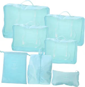 GALPADA 7pcs Luggage Cube Packing Cubes for Organizer Travel Toiletries Bag Packing for Suitcases Accessories