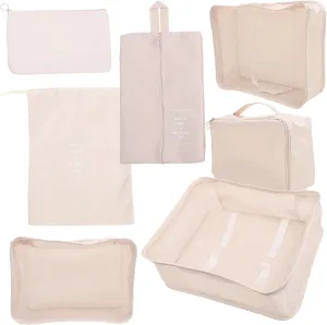 GALPADA Travel Organizer Bag Set 7pcs Packing Cubes for Suitcases Luggage Packing Cubes Compression Bags for Travel