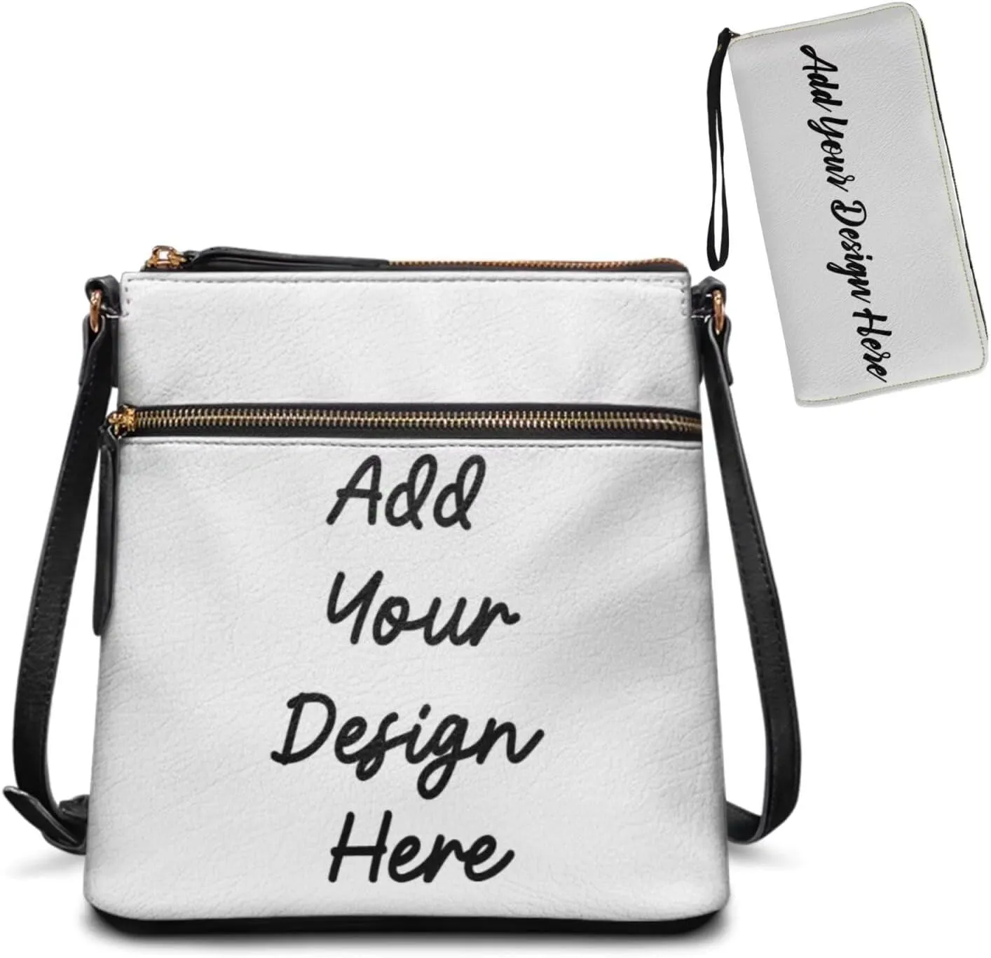 GIFTPUZZ 2PCS Soft Leather Crossbody Bags and Purses Set for Women Vagan Leather Purses Medium Shoulder Handbags