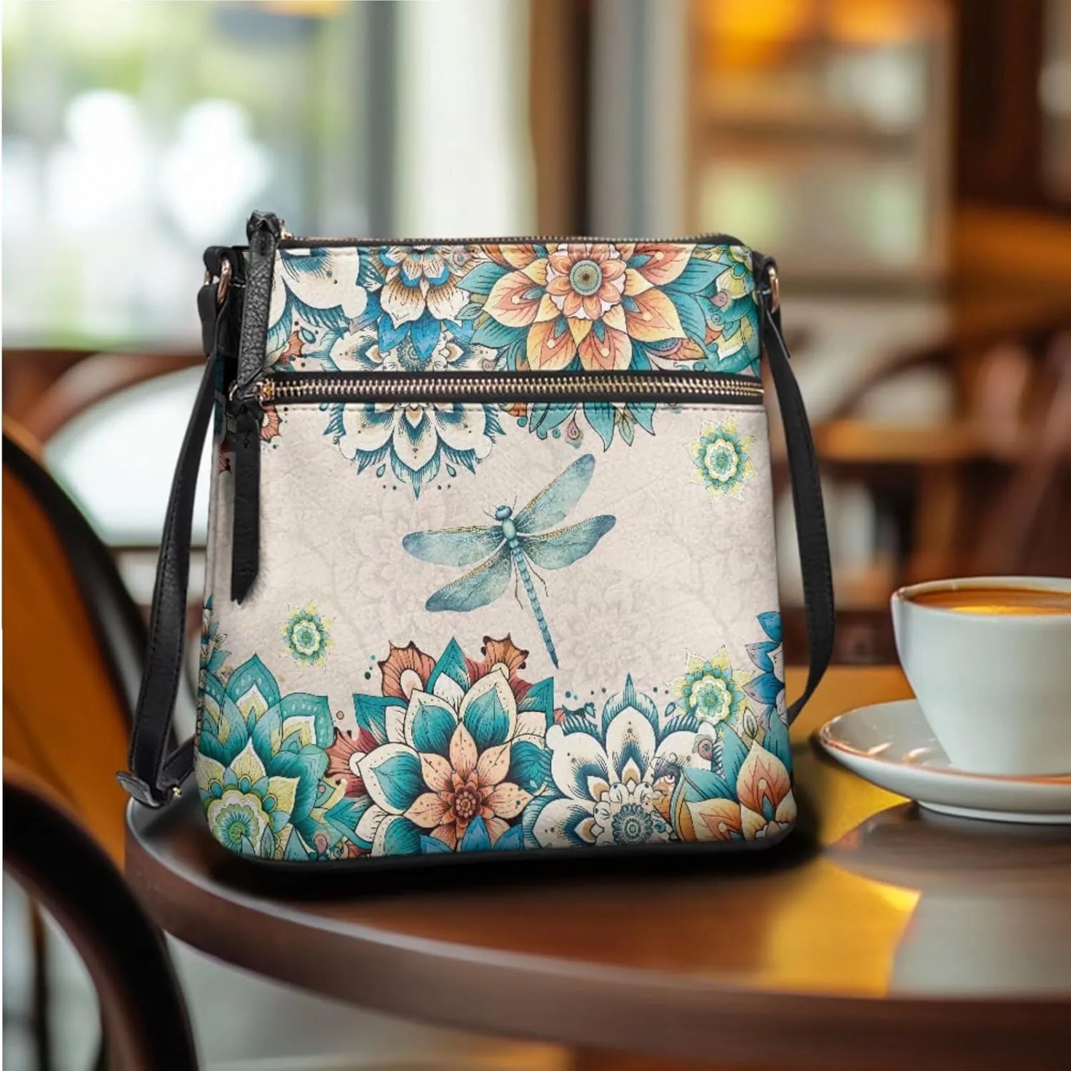 GIFTPUZZ 2PCS Soft Leather Crossbody Bags and Purses Set for Women Vagan Leather Purses Medium Shoulder Handbags