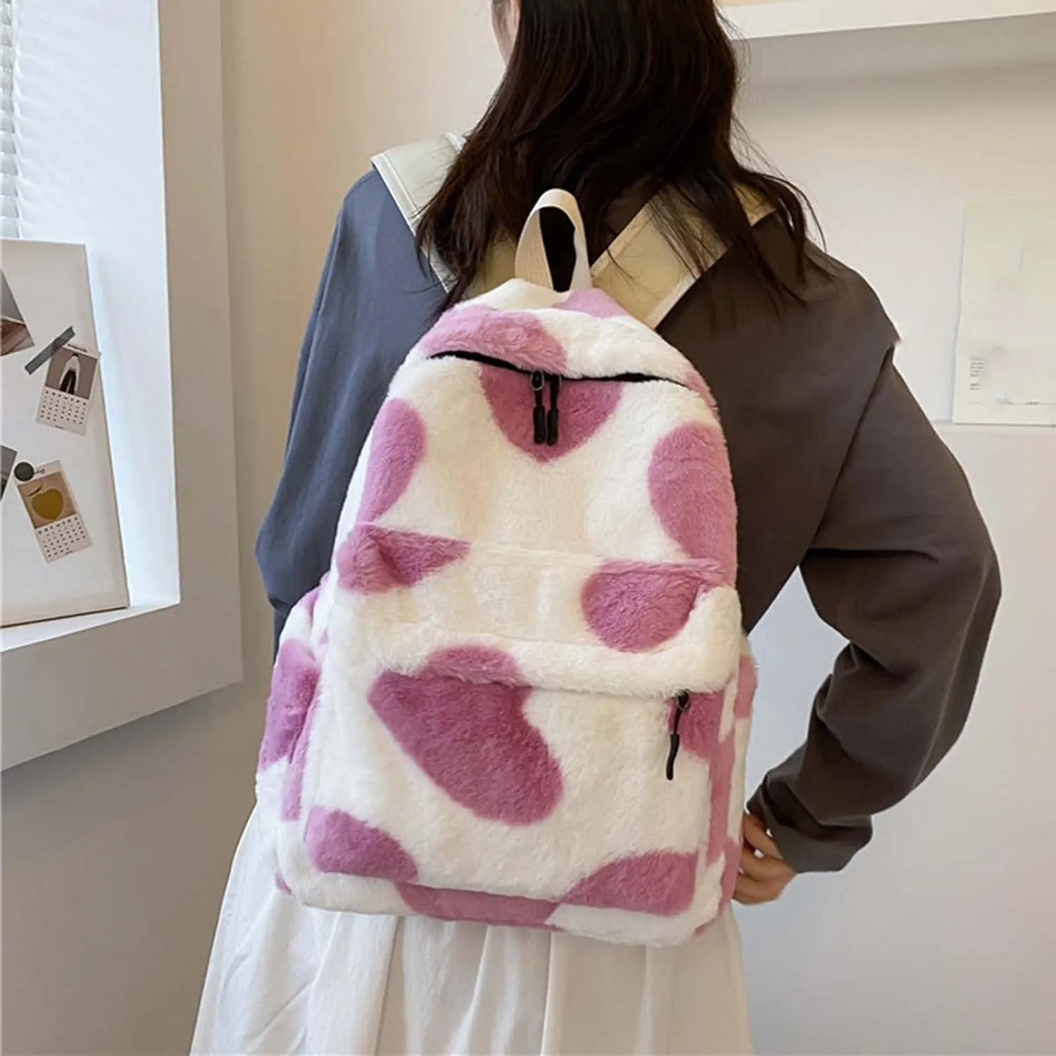 Girls Fashion Mini Backpack Purse Adjustable Shoulder Belt Zipper Backpacks Anti Theft Crossbody Bags for Women(One Size)