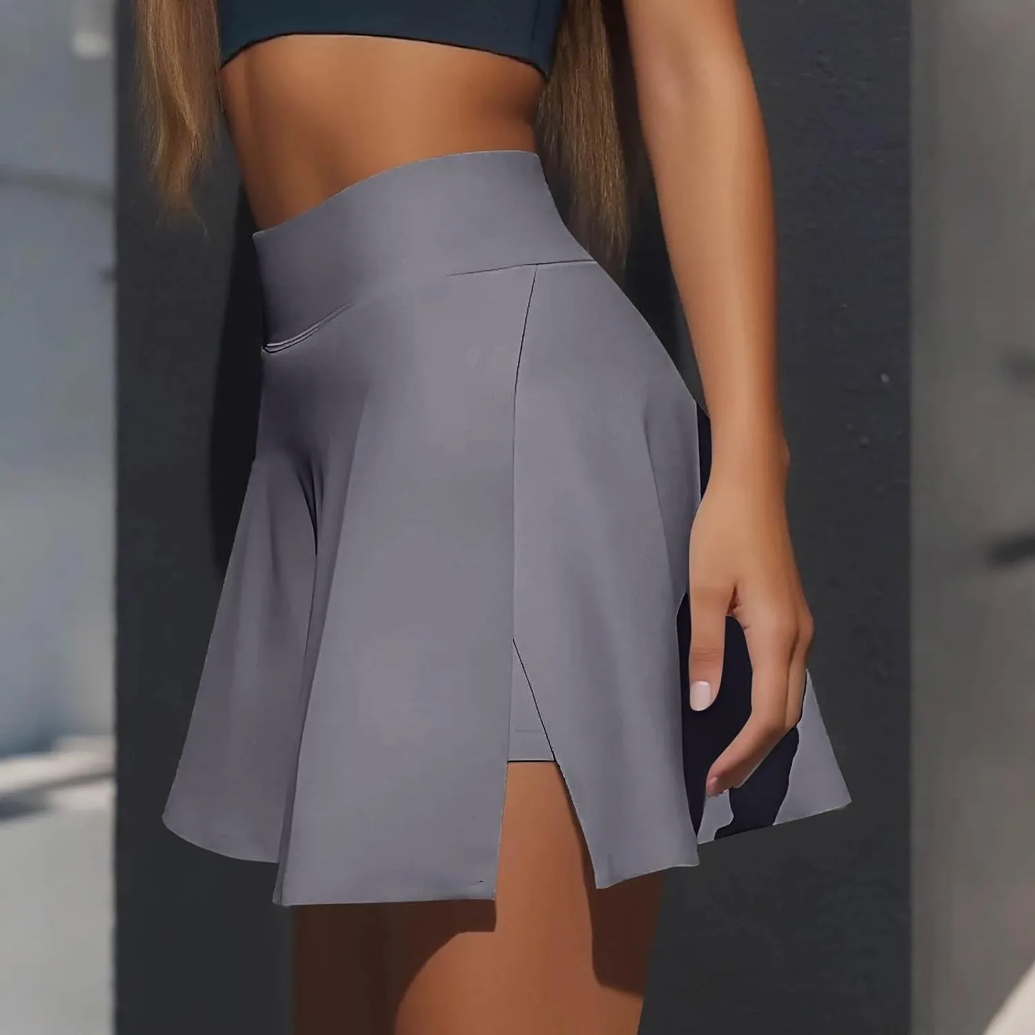 Golf Skirts for Women with Shorts High Waisted Tummy Control Tennis Skorts w/Pockets Lightweight Casual Workout Skirt