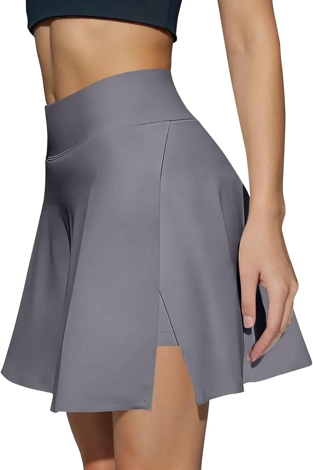 Golf Skirts for Women with Shorts High Waisted Tummy Control Tennis Skorts w/Pockets Lightweight Casual Workout Skirt