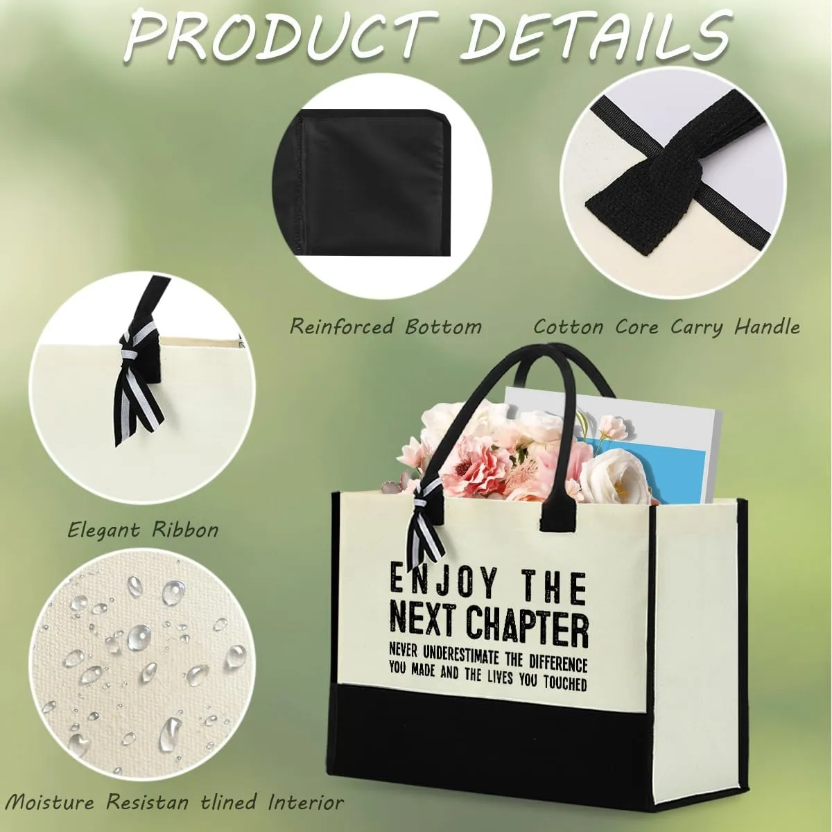 Hanamiya Na Chaos Coordinator Work Bestie Waterproof Large Tote Bag Soul Sister Sunshine Religious Teacher Appreciation Gifts