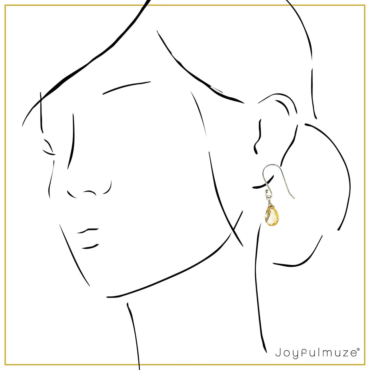 Handmade Natural Citrine Earrings, Faceted Teardrop Dangle Quartz, Bright Yellow Pear Drops, Hand Wrapped Sterling Silver Jewelry, Premium Natural Crystals for Women