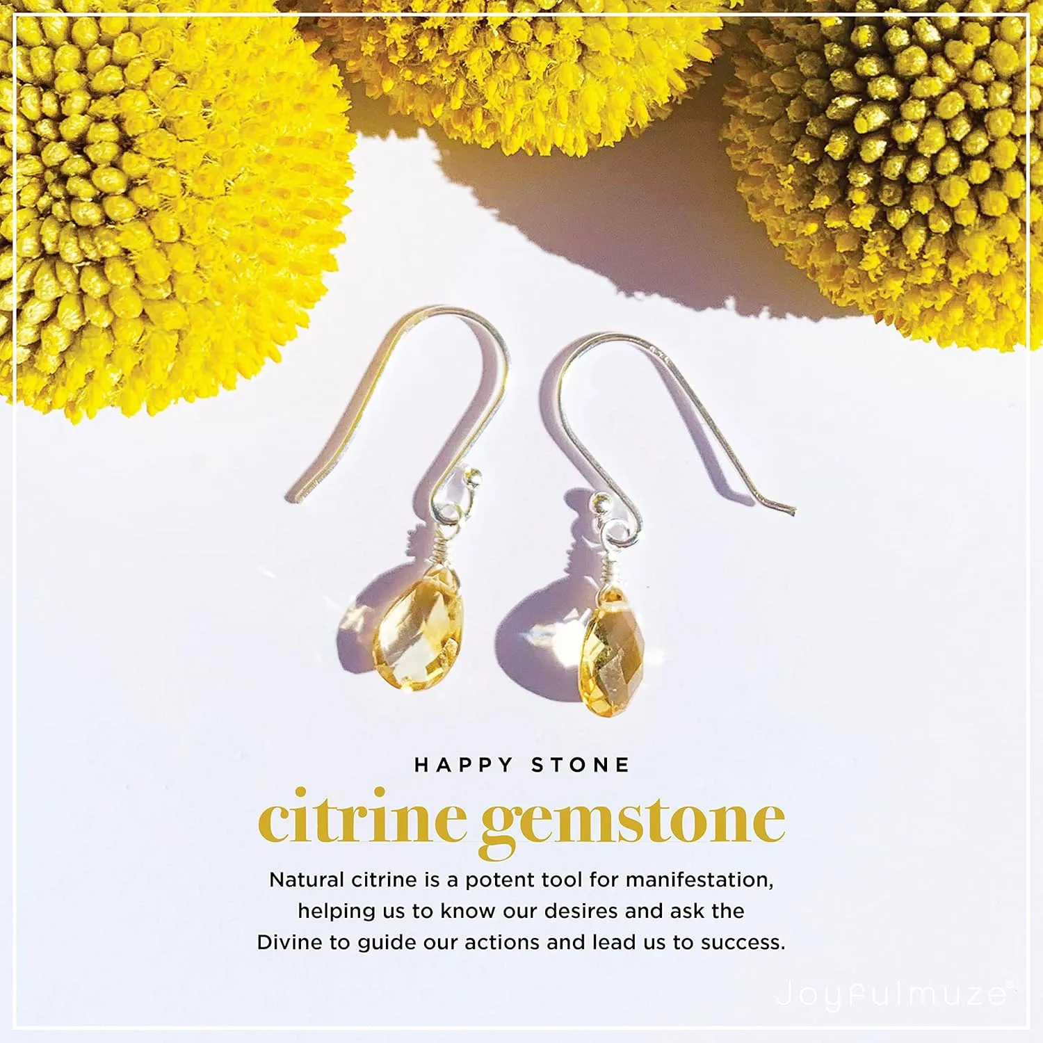 Handmade Natural Citrine Earrings, Faceted Teardrop Dangle Quartz, Bright Yellow Pear Drops, Hand Wrapped Sterling Silver Jewelry, Premium Natural Crystals for Women