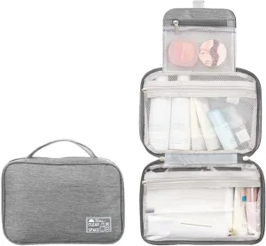 Hanging Toiletry Bags for Traveling Women,10 X 6.5 Inch Big Makeup Bag,Portable Large Capacity Foldable Travel Bag for Toiletries,Waterproof Travel Cosmetic Bag,Travel Accessories