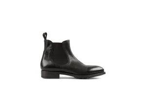 Hanoi Black Kangaroo Leather Chelsea Boots