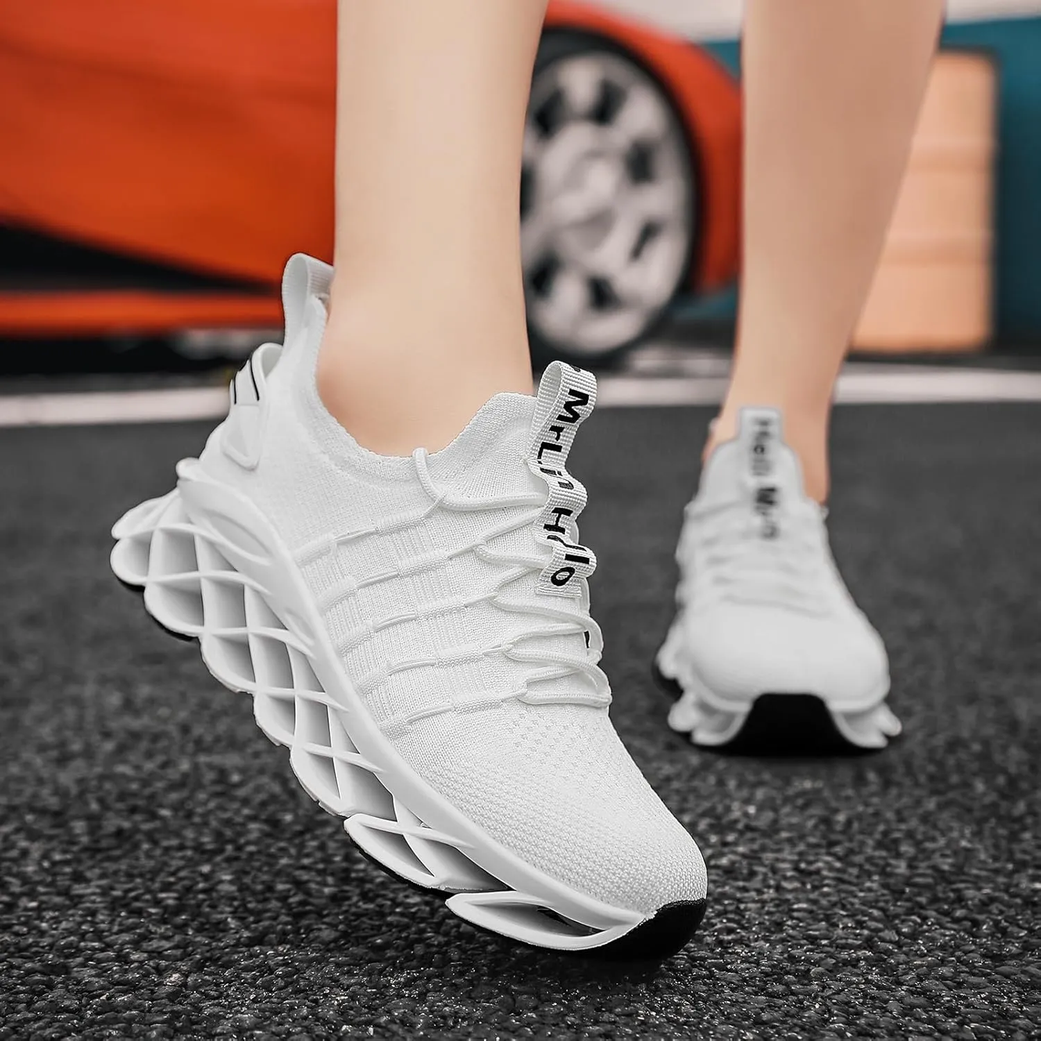 Hello MrLin Womens Shoes Lightweight Sneakers for Women Breathable Walking Shoes Women Fashion Casual Slip On Tennis Running Shoes Non Slip