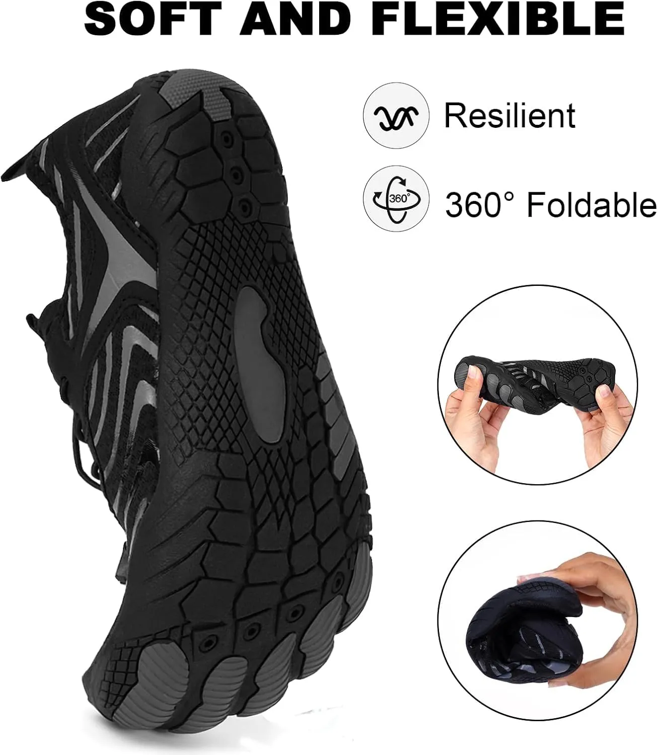 Hike Barefoot Shoes Women Men Pro Barefoot Shoes Healthy & Non-Slip Lightweight Breathable Sneakers Unisex Quick Dry Zero Drop Trail Running Shoe with Wide Toe Box Sneakers