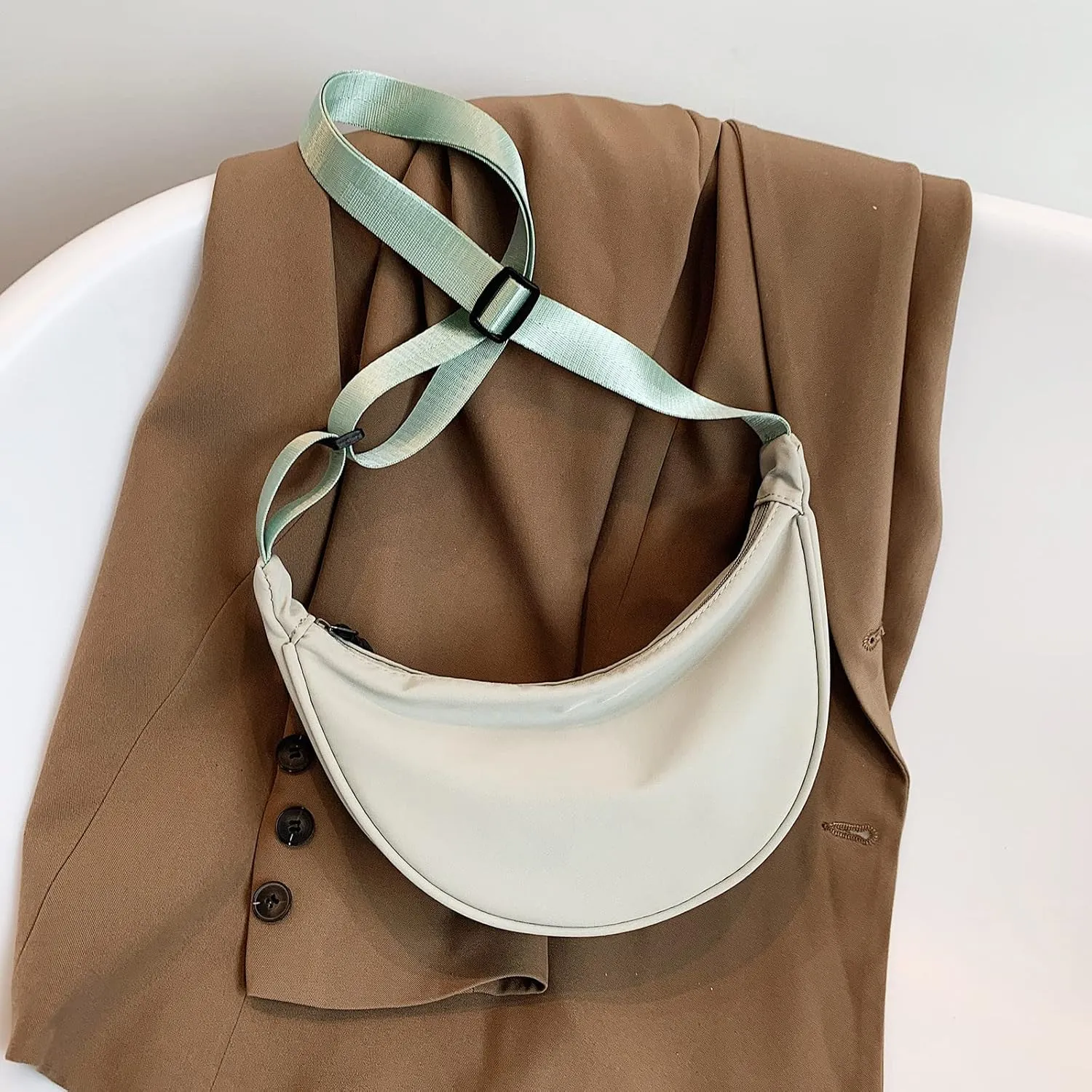 Hobo Bags for Women Vegan Leather Top Handle Shoulder Purses and Handbags Blue