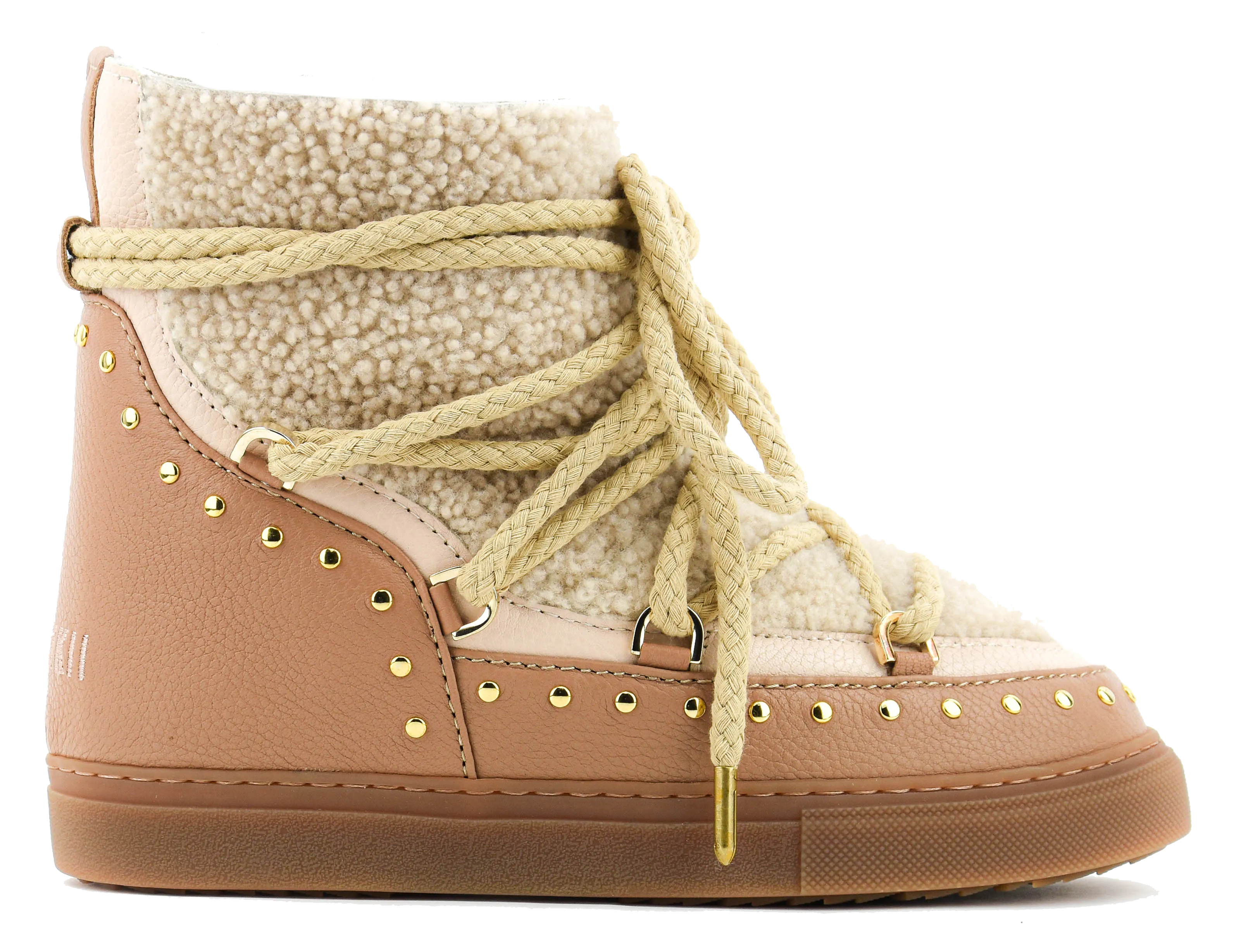 INUIKII CURLY ROCK WEDGE BEIGE