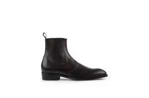 Jay Black Soft Cordovan Leather Chelsea Boots