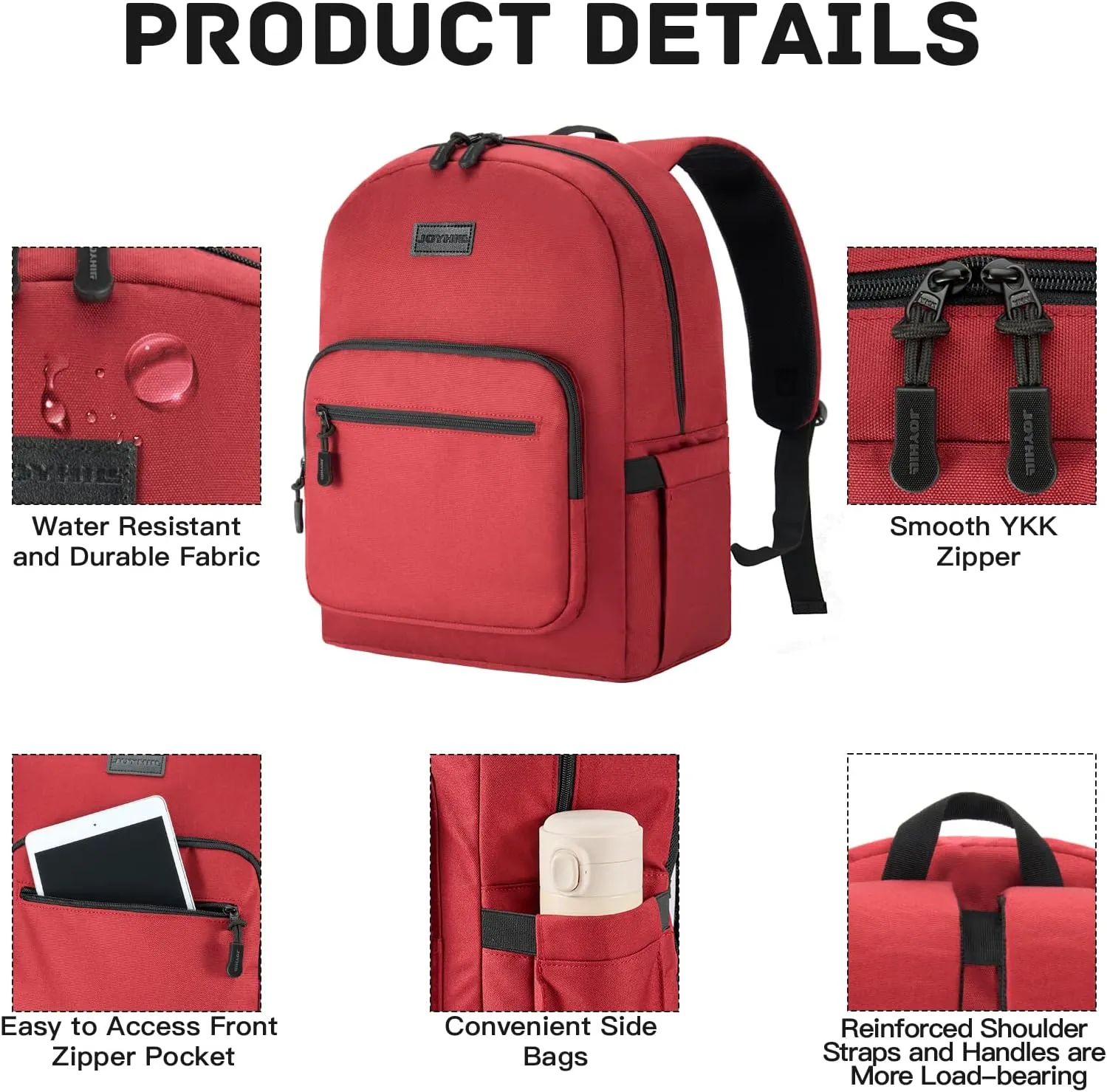 JOYHILL Kids Backpacks, Cute Lightweight Water Resistant Preschool Backpack, Adjustable Shoulder Straps Backpacks for Kindergarten Boys and Girls