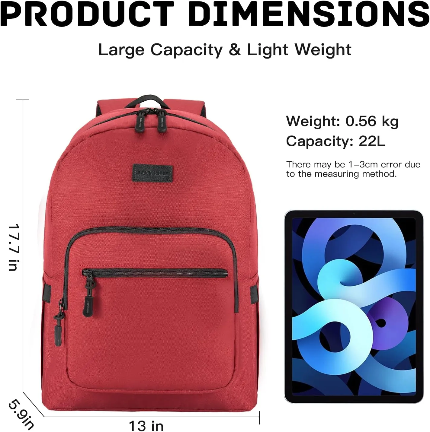 JOYHILL Kids Backpacks, Cute Lightweight Water Resistant Preschool Backpack, Adjustable Shoulder Straps Backpacks for Kindergarten Boys and Girls