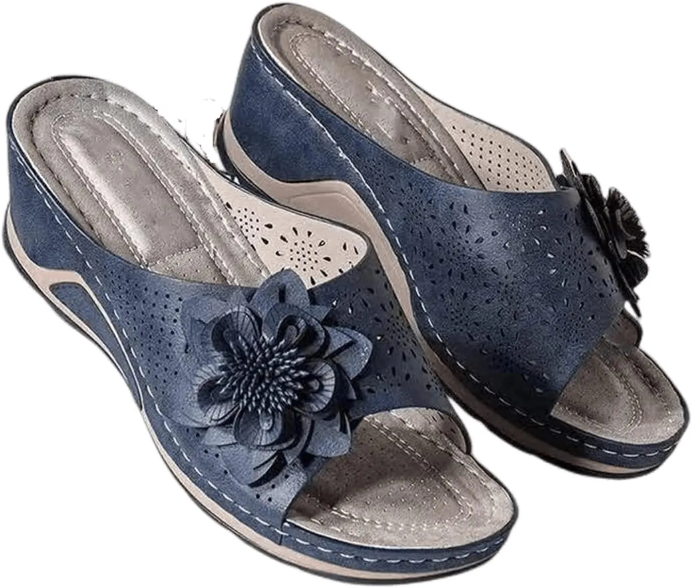 Ladmiple Orthopedic Slippers For Women Plantar Fasciitis Comfortable Walking Flip Flops Orthotic Sandals with Arch Support