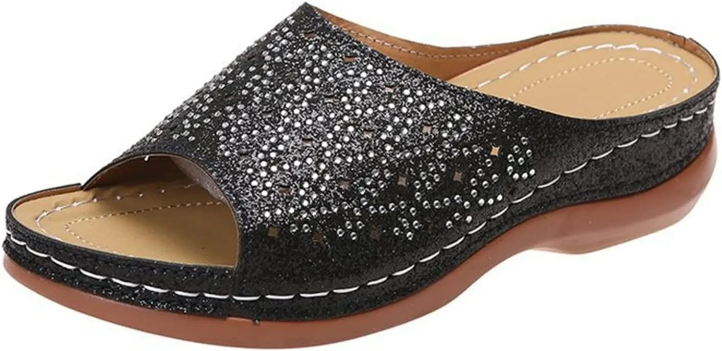 Ladmiple Sandals Women Fashion Dressy Summer Casual Arch Support Orthopedic Flip Flops Soft Comfortable Orthotic Slides 2024