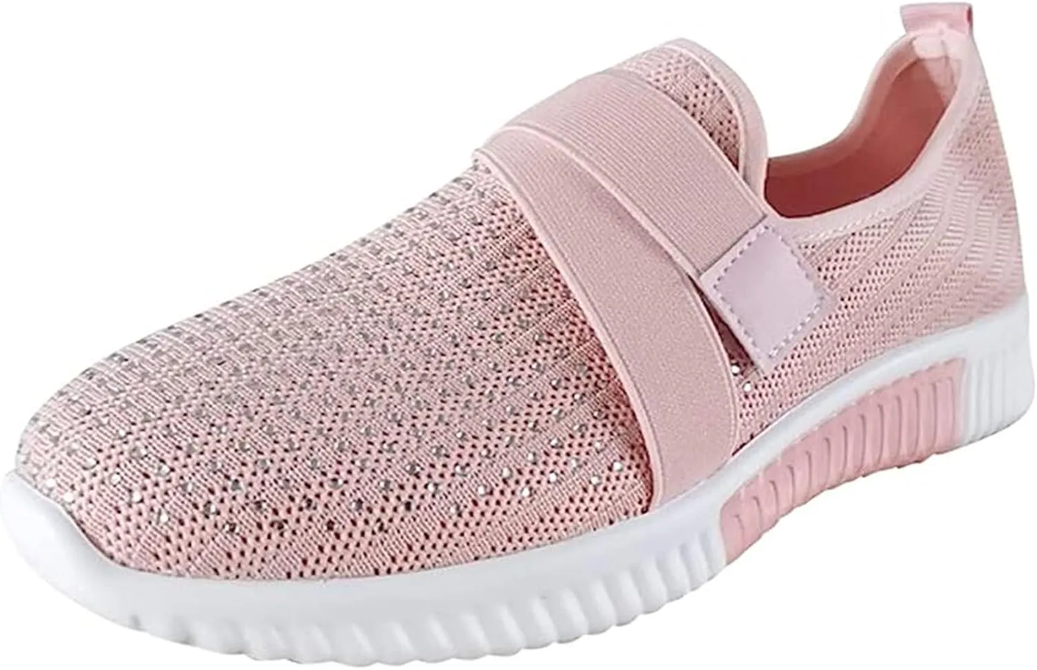 Ladmiple Tennis Shoes Womens Slip Ons Sneakers Walking Running Breathable Lightweight Mesh Gym Non Slip Workout Shoes