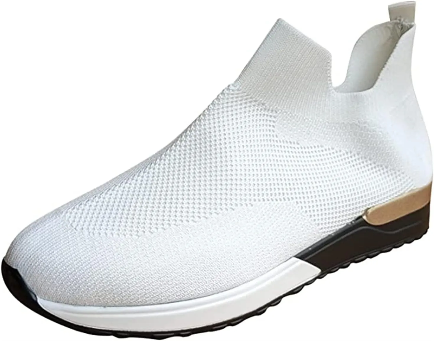 Ladmiple Walking Shoes Women Comfort Slip On Sneakers Breathable Lightweight Non Slip Mesh Gym Running Workout Shoes