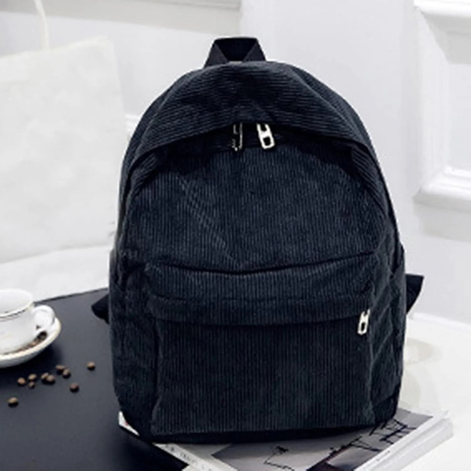 Leather Travel Backpack for Women Soft Leather Backpacks Travel Bags Cute Tote Day Packs Lightweight for Women(Black)
