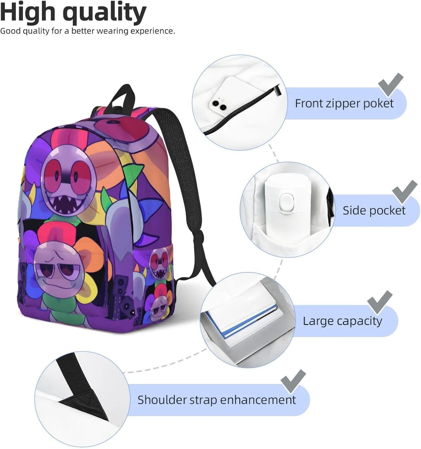 Leisure canvas Backpacks Dandys World Elementary Rucksack Gifts casual Laptop Backpacks For Daily Work Daypack Bookbags