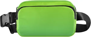 Lemon Green Emerald Gradient Fanny Pack for Women Waterproof Belt Bag Hip Pack Cute Crossbody Waist Pack