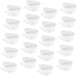 LIFKOME 100pcs Clear Garment Bags Dust Storage for Clothes Blankets Household Organization Mil Thickness for Packing and Travel
