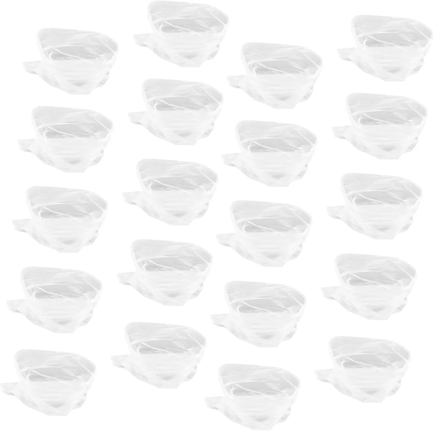 LIFKOME 100pcs Clear Garment Bags Dust Storage for Clothes Blankets Household Organization Mil Thickness for Packing and Travel