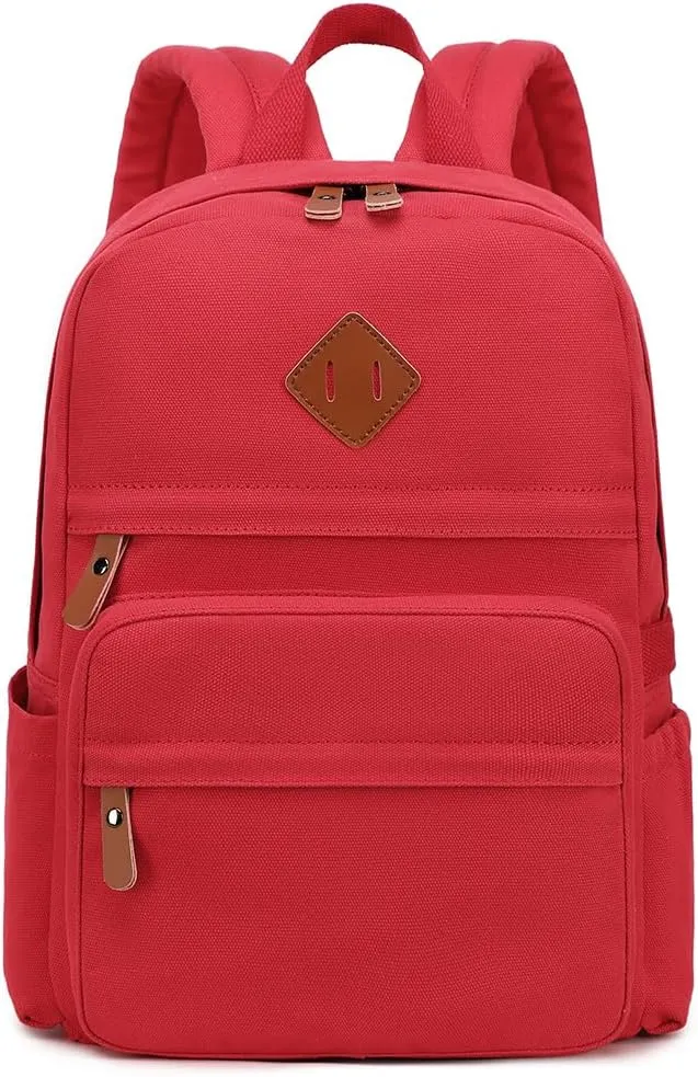 Lightweight Kids Backpacks for School Bag Canvas Small Travel Backpacks for Women Girls Boys Bookbag Toddler Back Pack