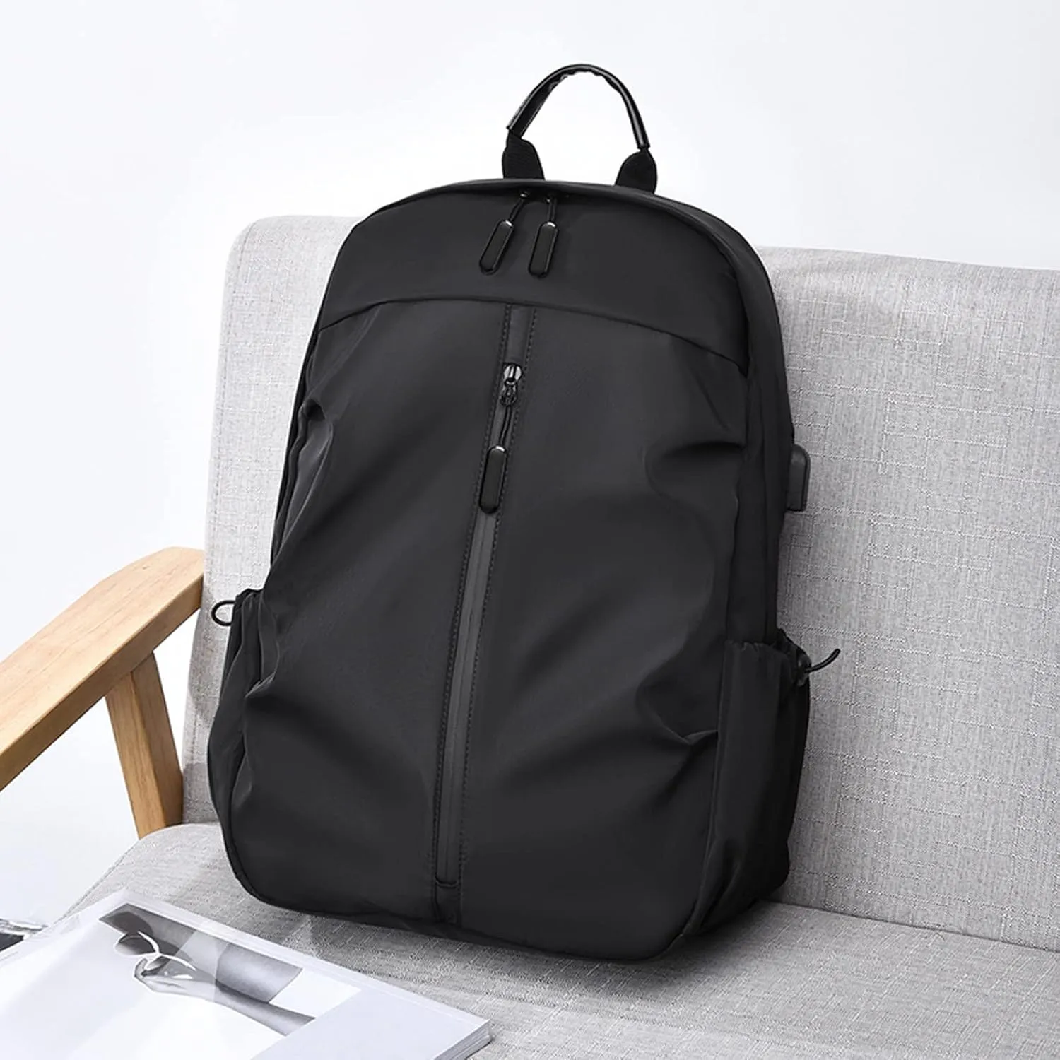 Lightweight Puffer Quilted Travel Backpack Cute Bookbags for College School Travel Multipurpose Design Backpack(Black)