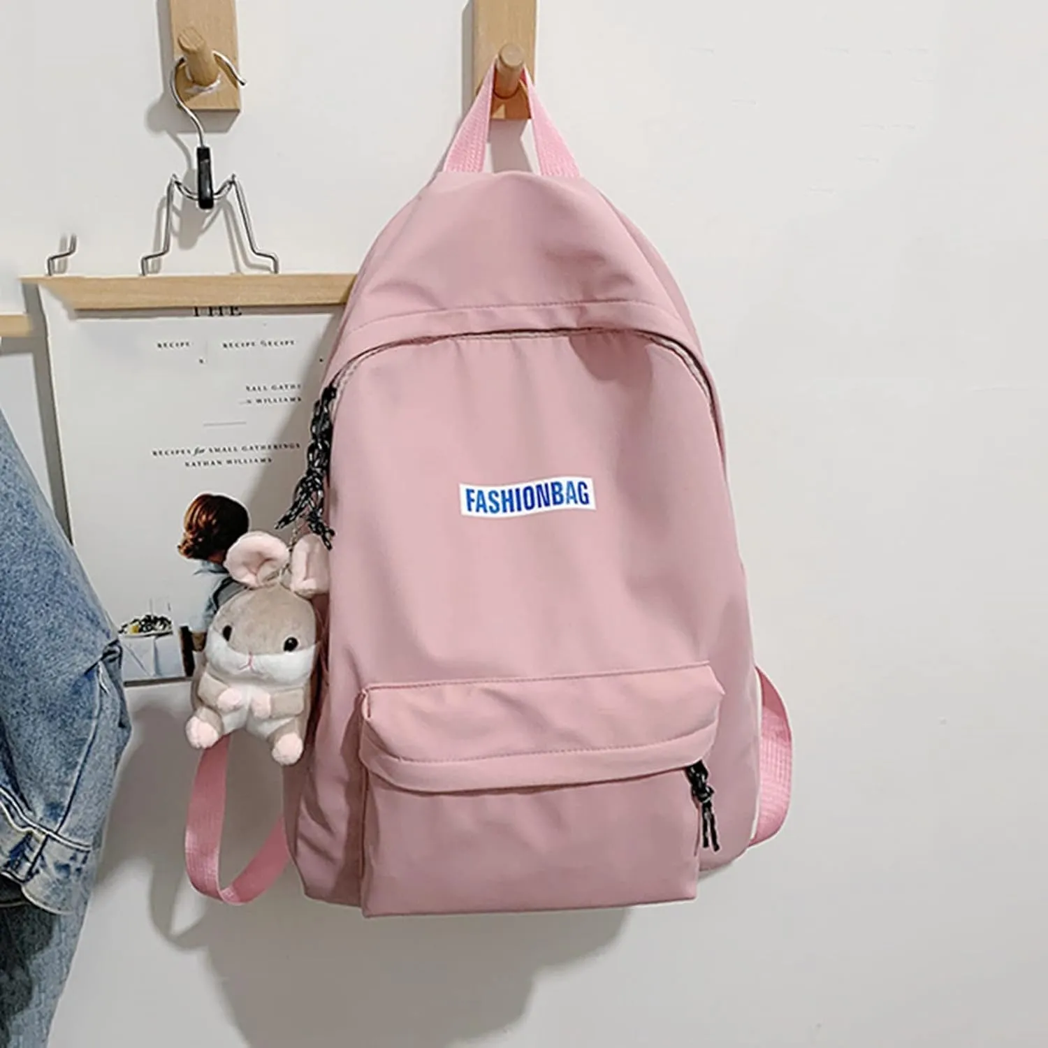 Lightweight Puffer Quilted Travel Backpack Cute Bookbags for College School Travel Zipper Animal Print Rucksack(One Size)