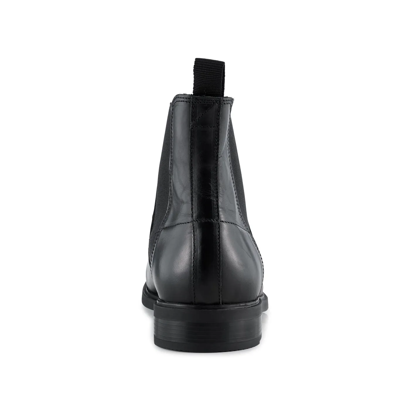 Linea chelsea støvle læder  - BLACK