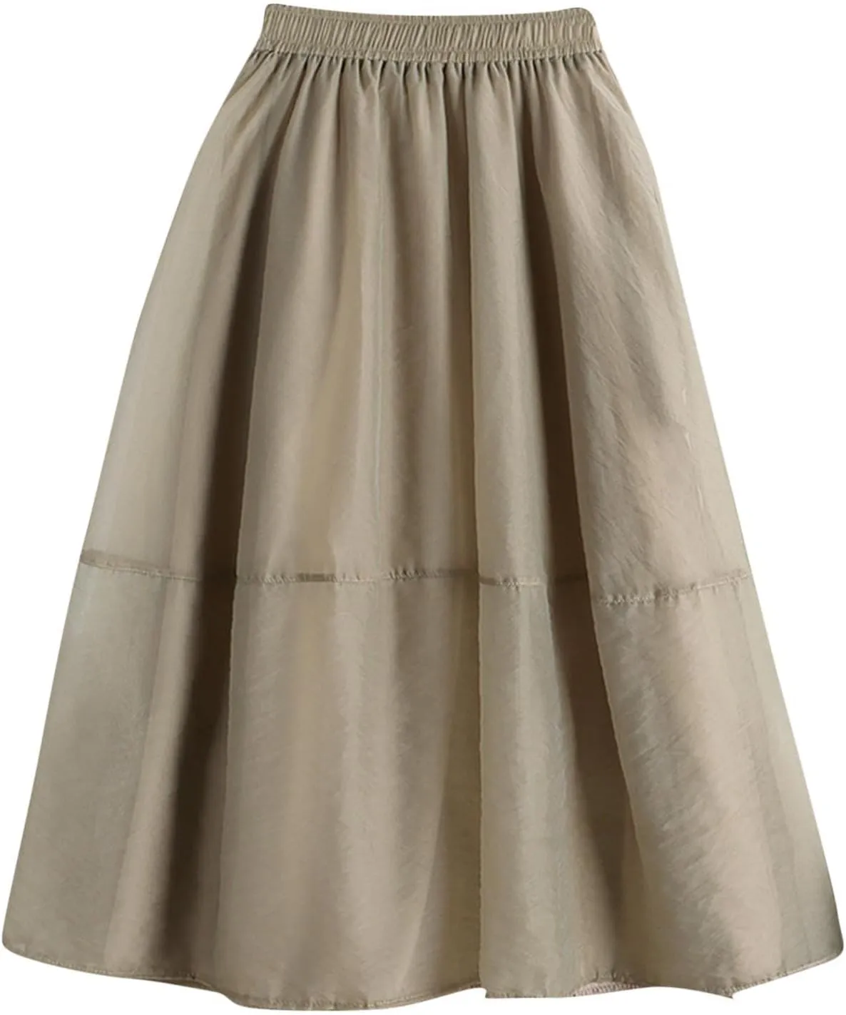 Long Maxi Skirt for Women 2025 Summer Trendy Elastic Waist Layered Skirts Casual Fashion Loose Flowy Beach Skorts