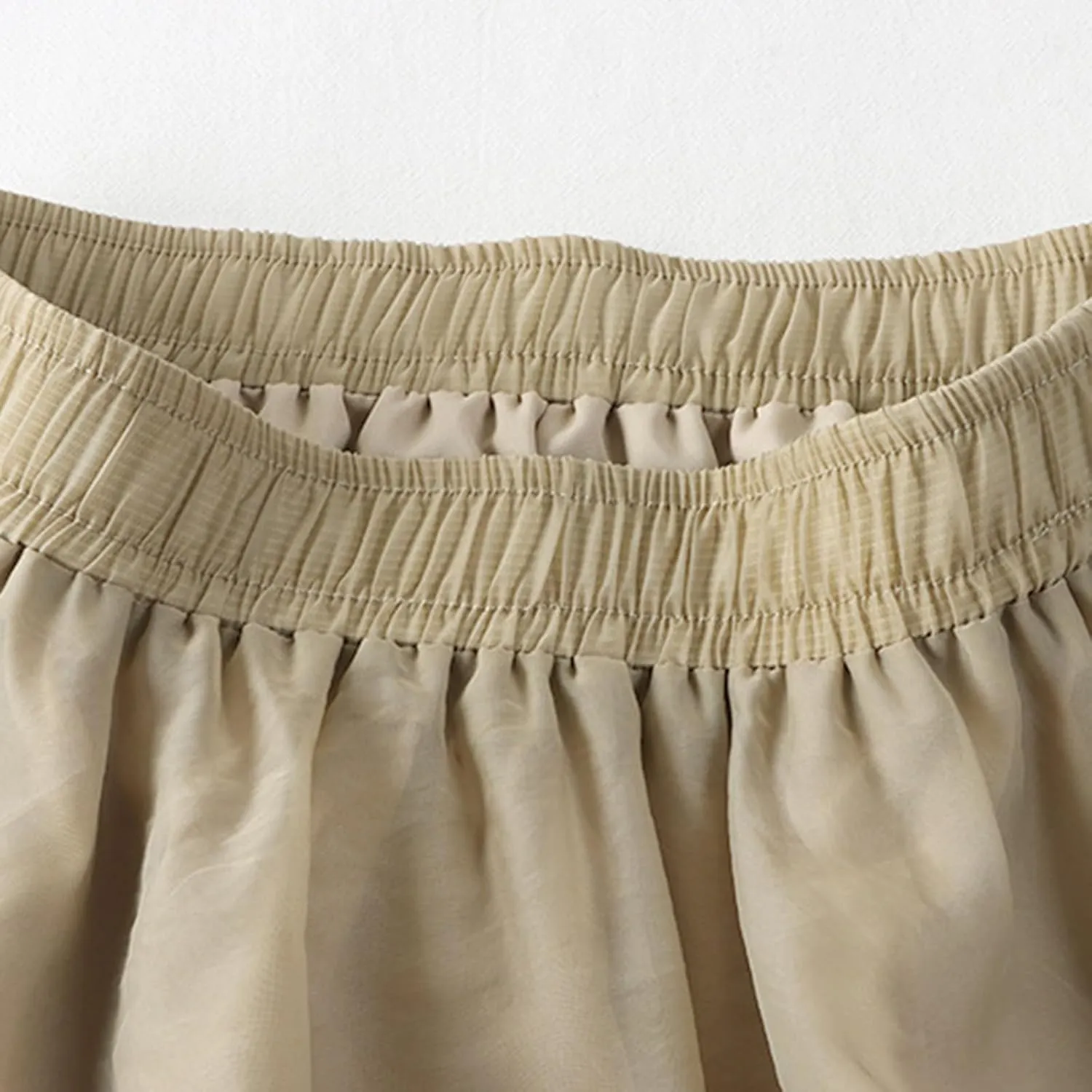 Long Maxi Skirt for Women 2025 Summer Trendy Elastic Waist Layered Skirts Casual Fashion Loose Flowy Beach Skorts