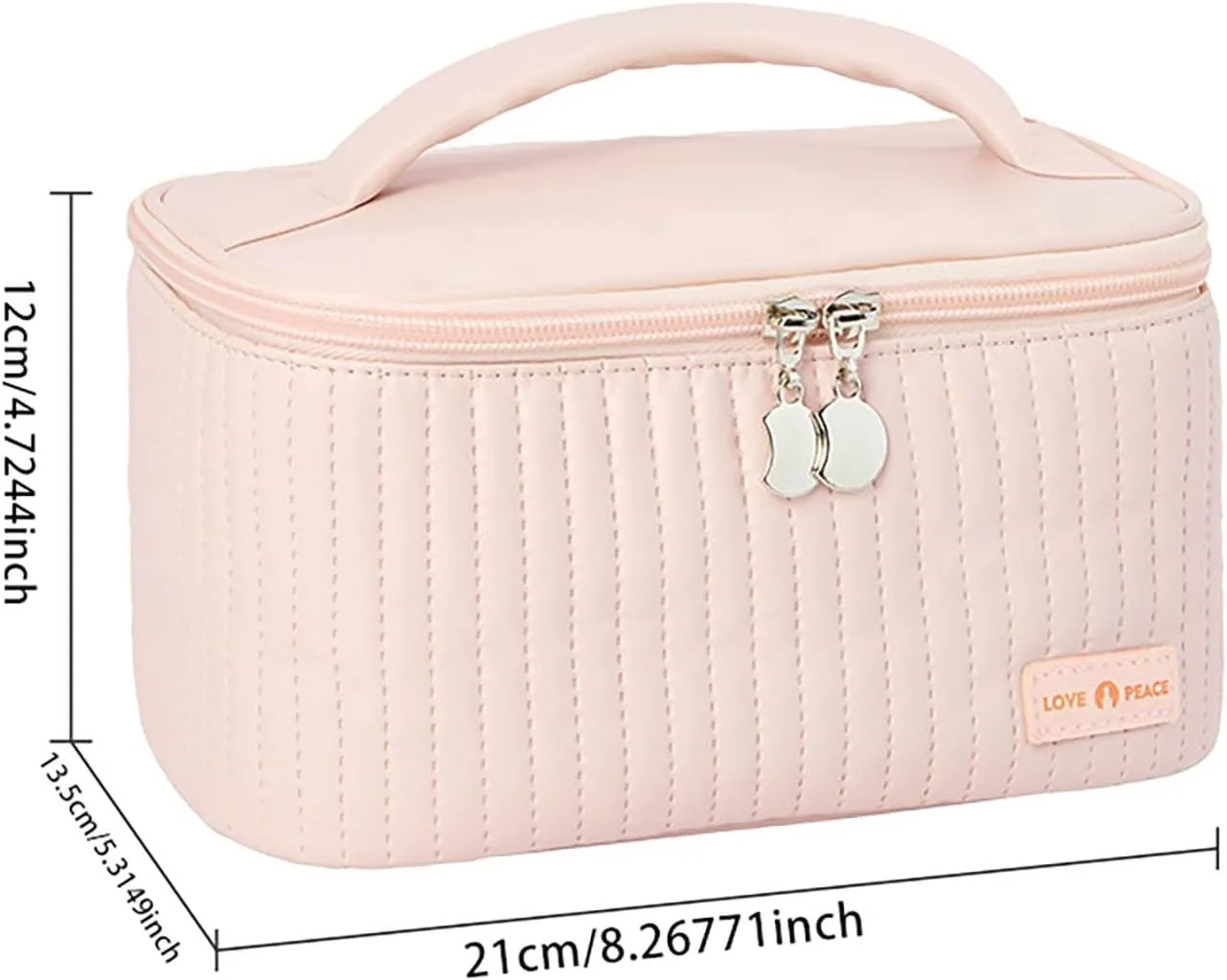 Makeup Bag 2025 New Upgrade Portable PU Leather Large Capacity Waterproof Makeup Bag Organizer,Travel Toiletry Bag,Cosmetic Bags,Small Makeup Bag for Women Daughter Girls Gifts