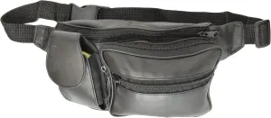 Marshal Genuine Leather Fanny Pack with Front Phone Pocket