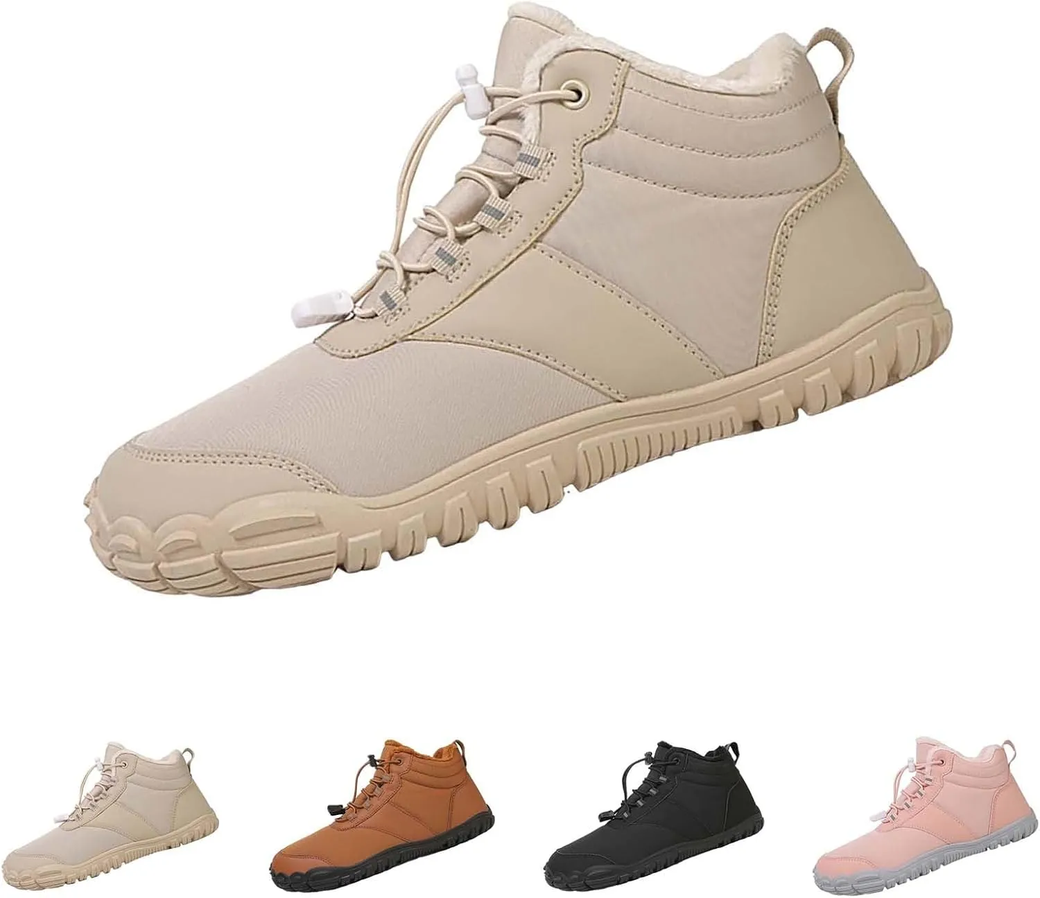 Men Work Boots Waterproof Hiking Sneakers Comfortable Warm Women's Working Shoes Insulated Waterproof Outdoor Shoes Leather Comfortable Hike Grounded Footwear