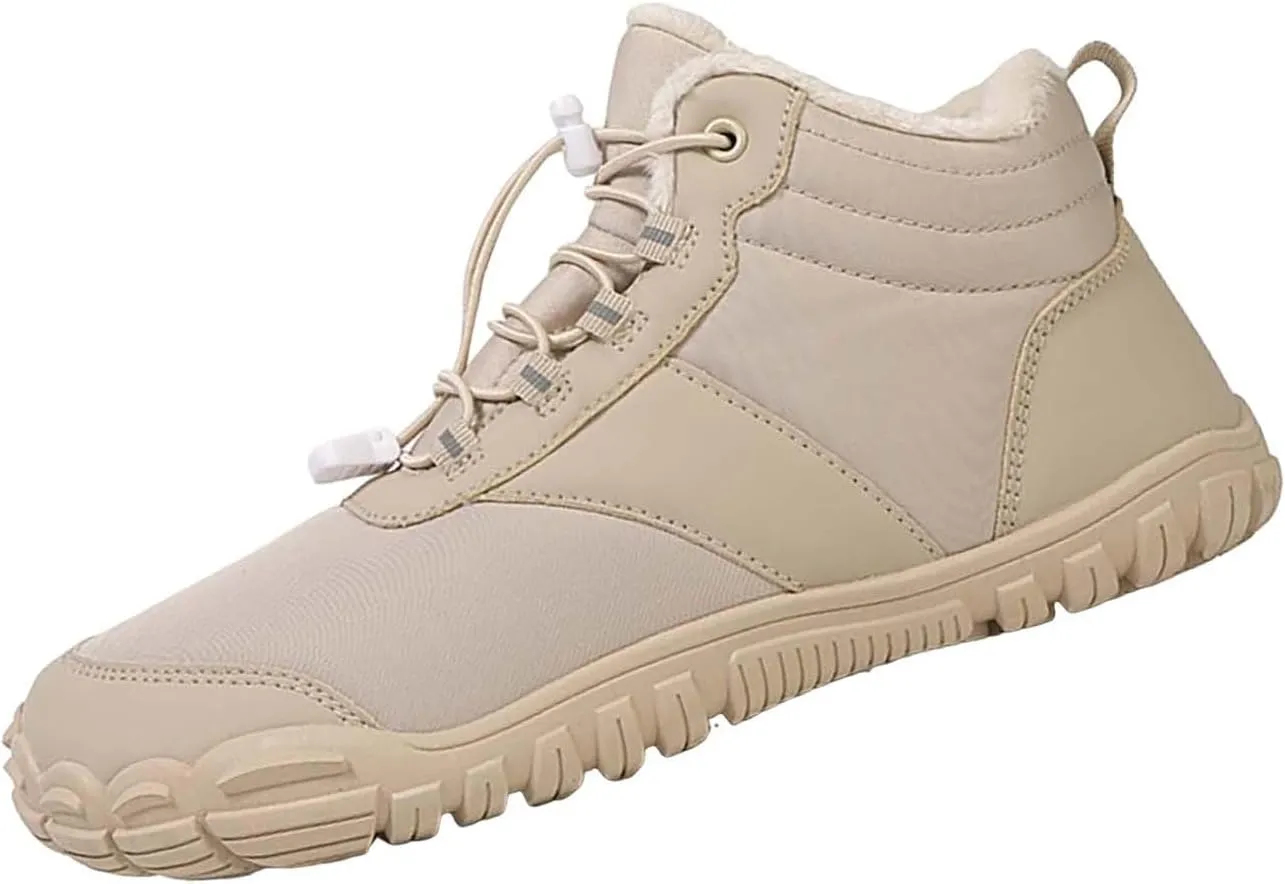 Men Work Boots Waterproof Hiking Sneakers Comfortable Warm Women's Working Shoes Insulated Waterproof Outdoor Shoes Leather Comfortable Hike Grounded Footwear