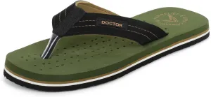 Men's Diabetic & Orthopedic Comfort Slipper, Flip-Flop, Black, Flat, Slip On, Rubber Sole, Open Toe, Strapless, EVA, Adults, Male