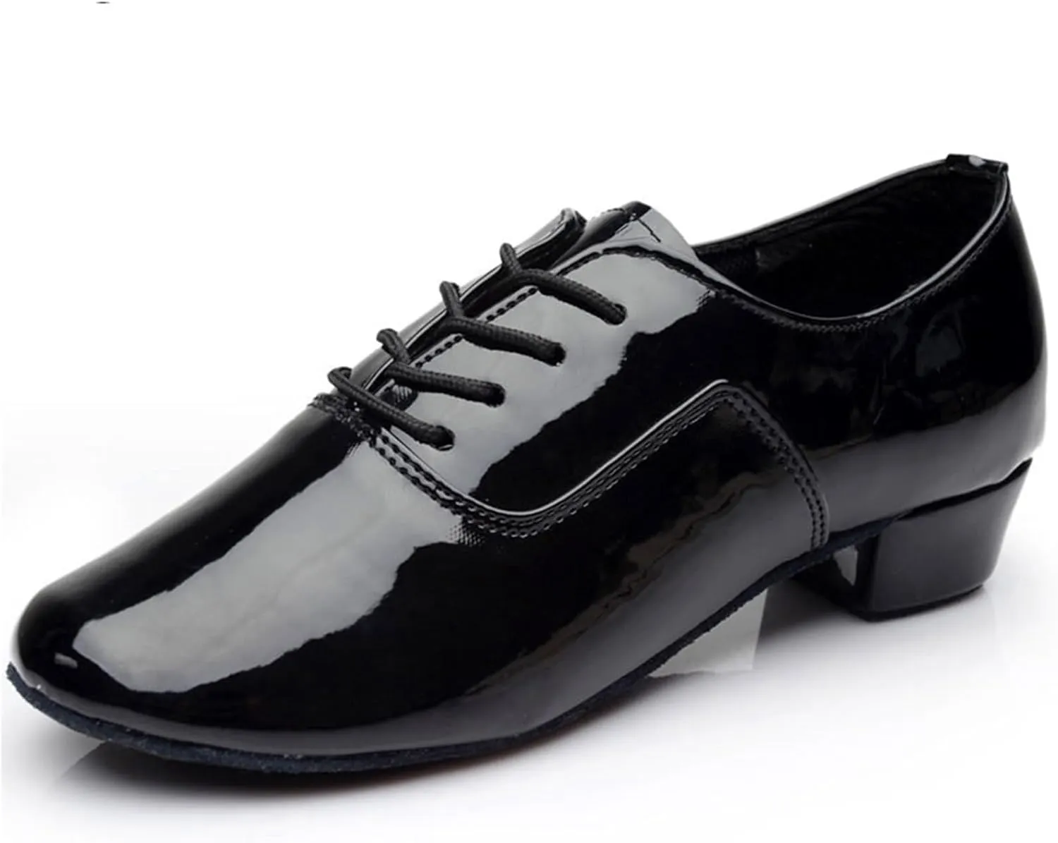 Men's Latin Dance Shoes Men's Latin Shoes Ballroom Tango Jazz Dance Shoes Performance Show Soft Leather Sole Modern Square Shoes