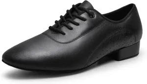Men's Latin Dance Shoes White Black PU Leather Men's Ballroom Dance Shoes Salsa Tango Dance Shoes Latin Dance Shoes Men