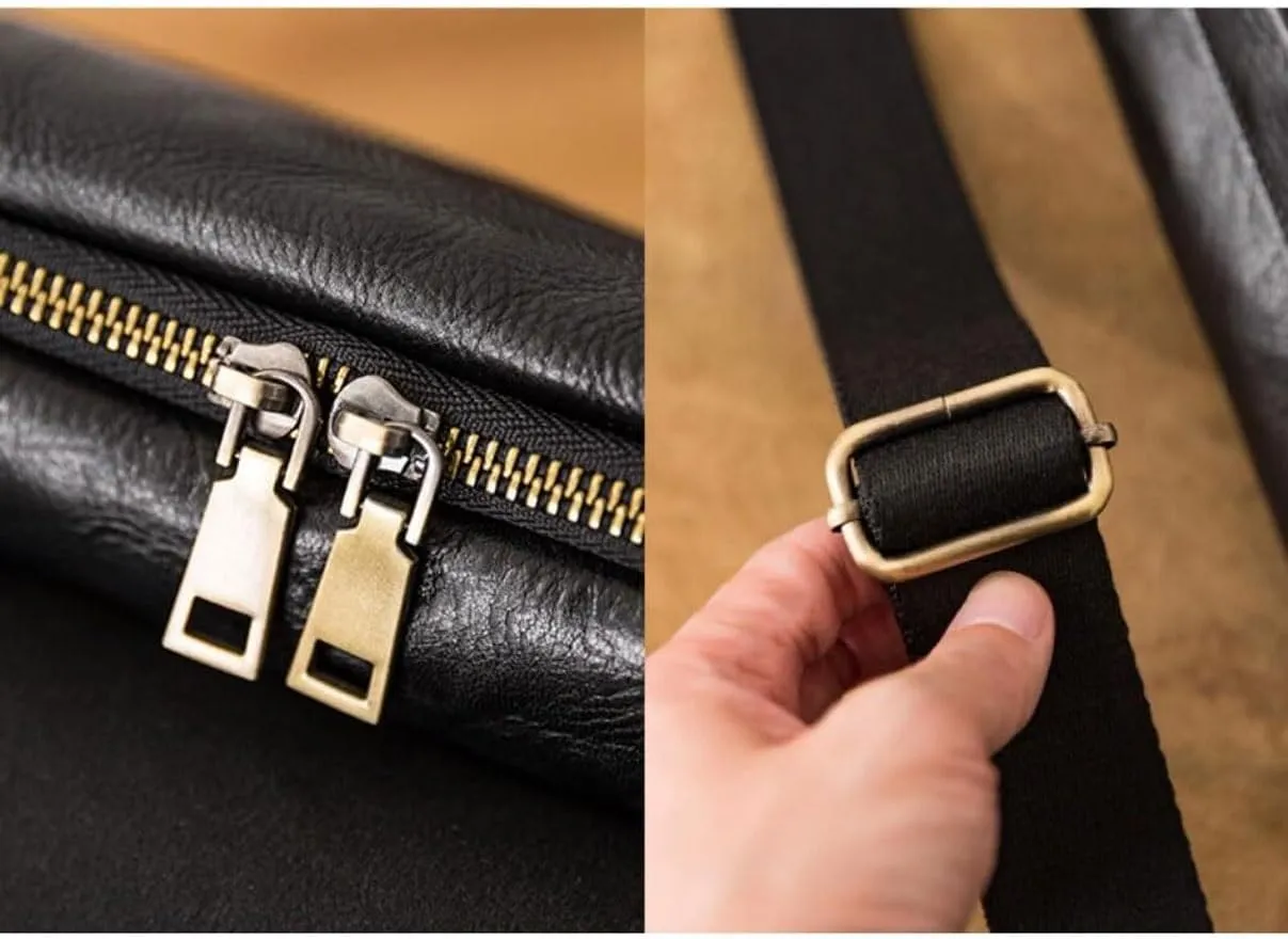 Mens Waist Packs Messenger Shoulder Bags Genuine Leather Casual Daypacks Crossbody Bags Travel Bags Briefcases