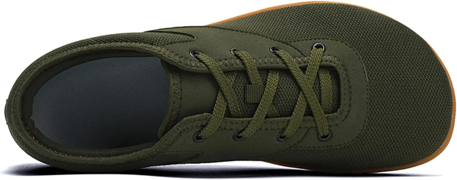 Men's Wide Minimalist Barefoot Shoes Walking Sneakers| Zero Drop Sole