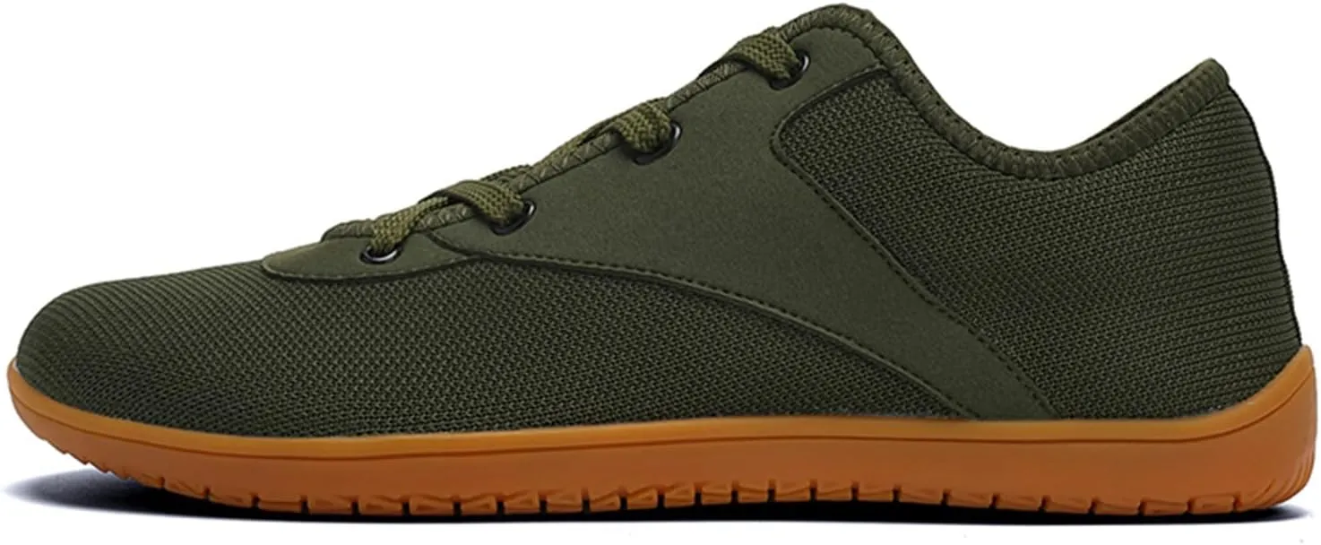 Men's Wide Minimalist Barefoot Shoes Walking Sneakers| Zero Drop Sole