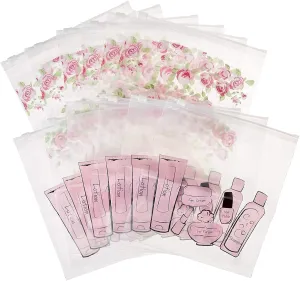 Miamica Women's Resealable Toiletry Bag & Travel Packing Organizers