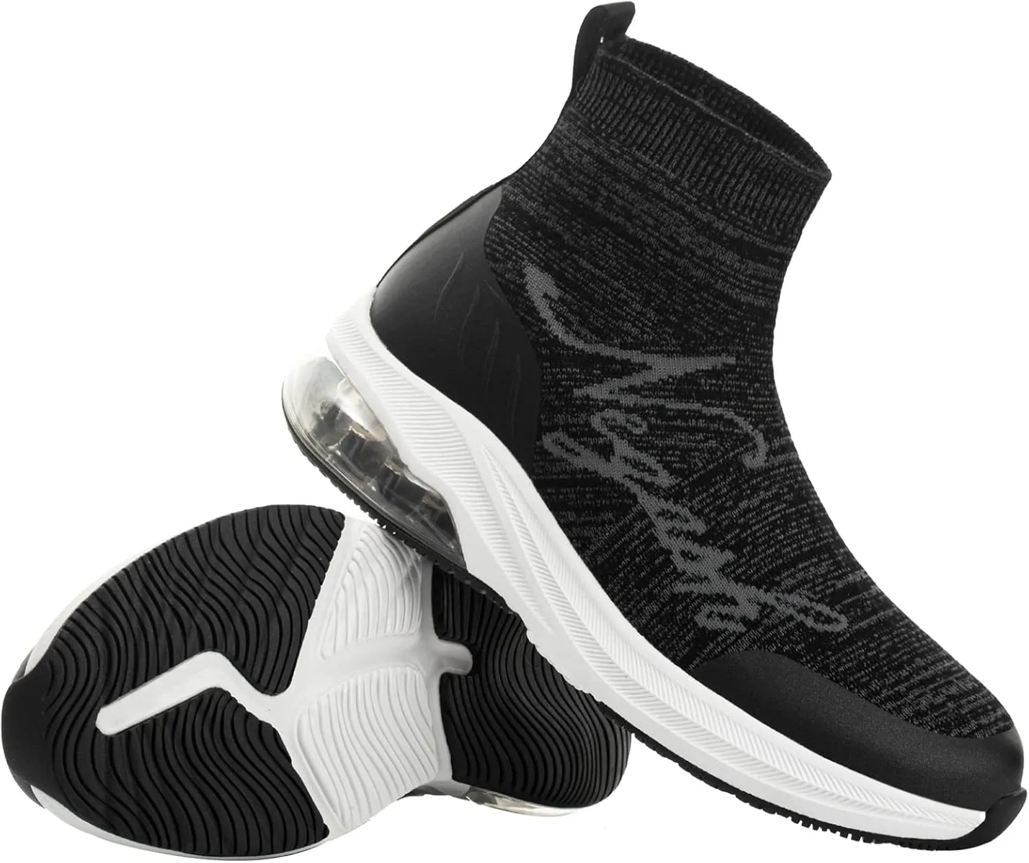 Negash Fashion Sneakers for Men Breathable Sock Shoes for Men Casual Slip On Walking Sneakers Lightweight Running Shoes