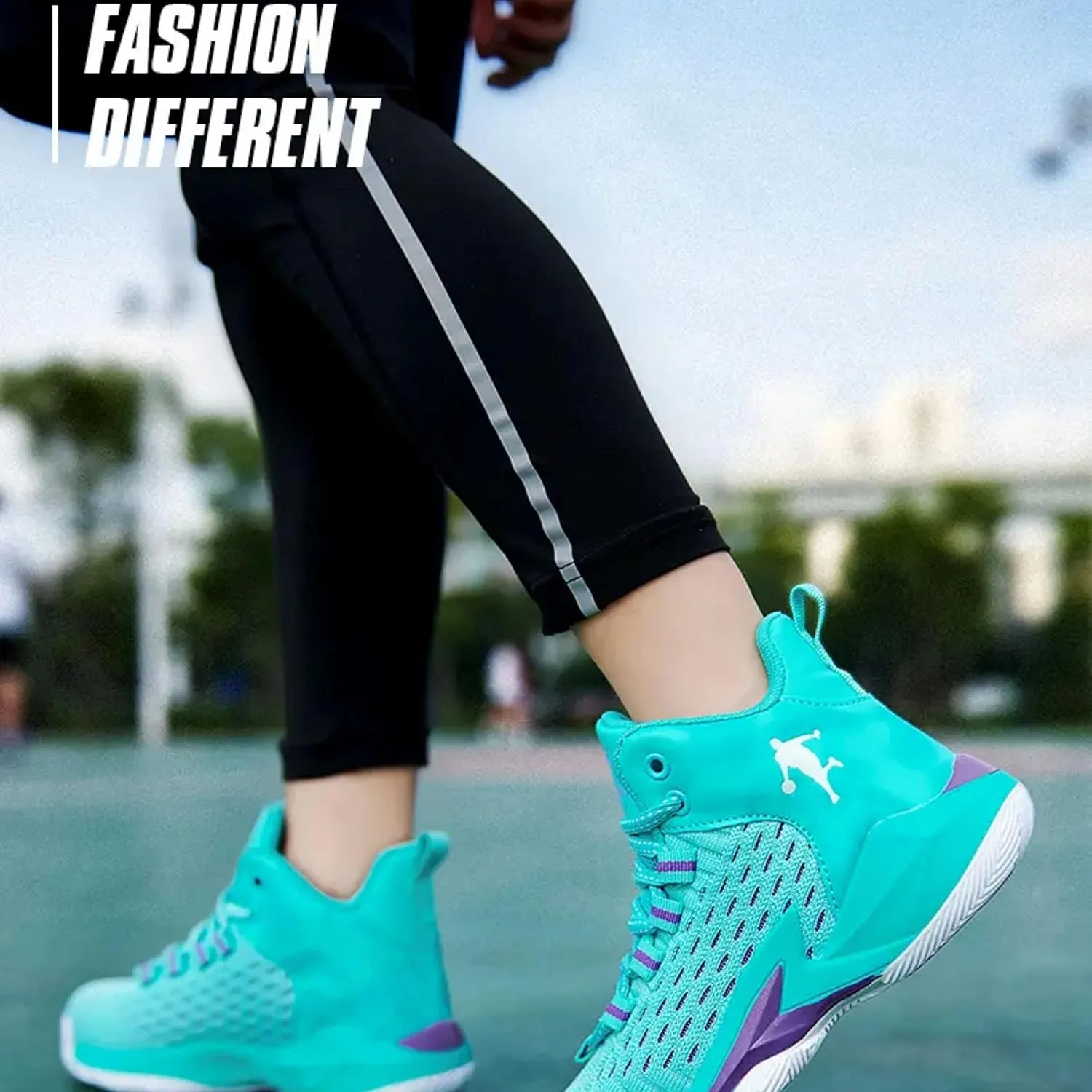 New Breathable Woven net Basketball Shoes
