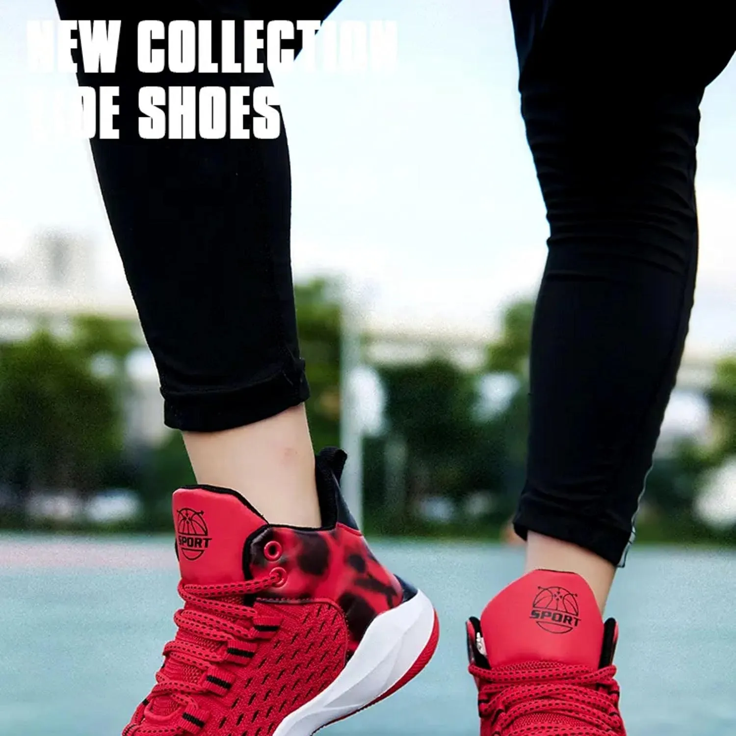 New Breathable Woven net Basketball Shoes