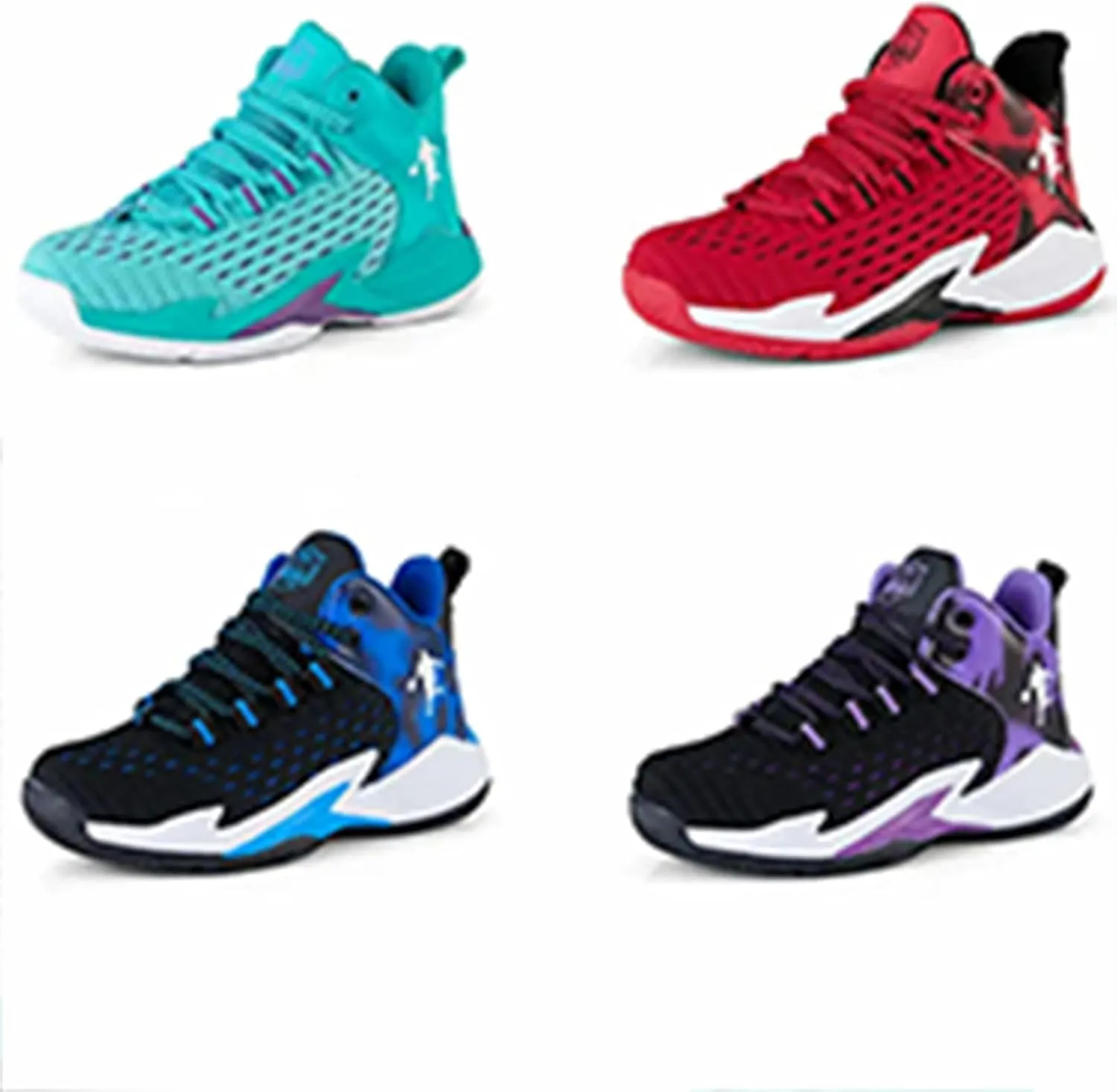 New Breathable Woven net Basketball Shoes
