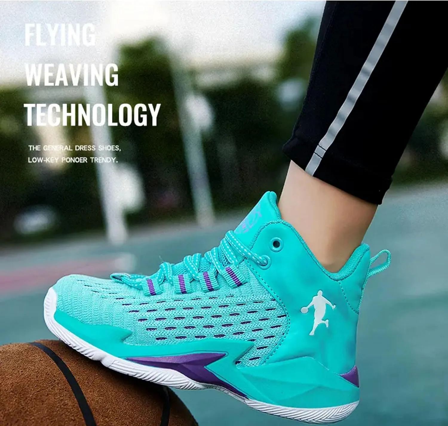 New Breathable Woven net Basketball Shoes